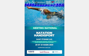 Meeting National Handisport Natation Course SAINT ETIENNE