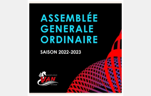Assemblée Générale du VAN - Saison 2023