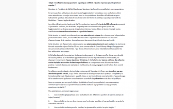 Lettre ouvertes au président de GMVA et aux futur(e)s conseiller(e)s communautaires
