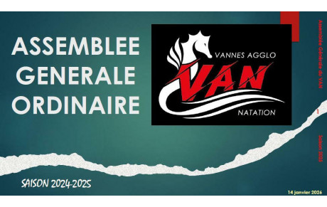 ASSEMBLEE GENERALE ORDINAIRE DU VAN - SAISON 2024-2025