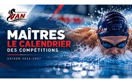 Maîtres : le calendrier des compétitions 2026-2027